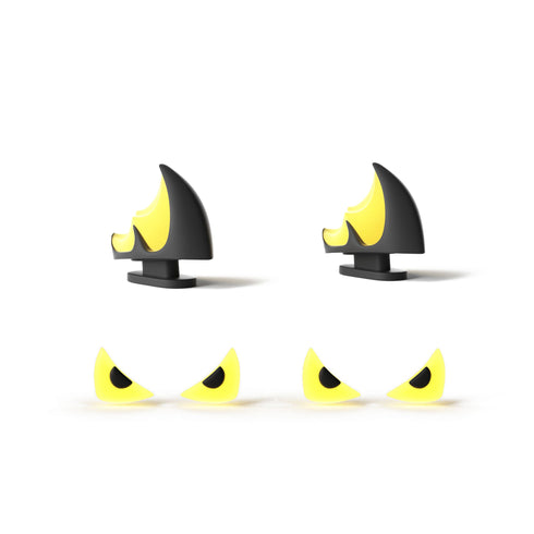 「Sharkicks Pro」用の激しい鯉竜のヒレと目