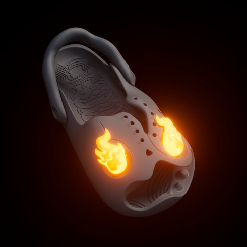 「Mr Skully」用の燃える頭蓋骨アクセサリー