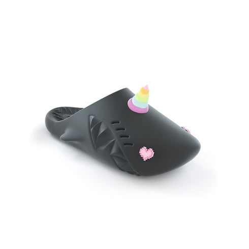 Sharkicks Pro Mule - ユニコーン、ピクセルハートの目