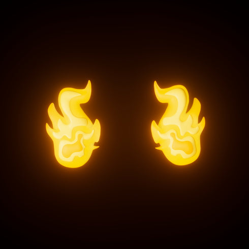 「Mr Skully」用の燃える頭蓋骨アクセサリー