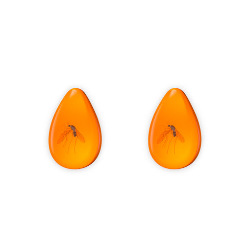 「T-Rex 化石サンダル」用の琥珀の中の蚊アクセサリー