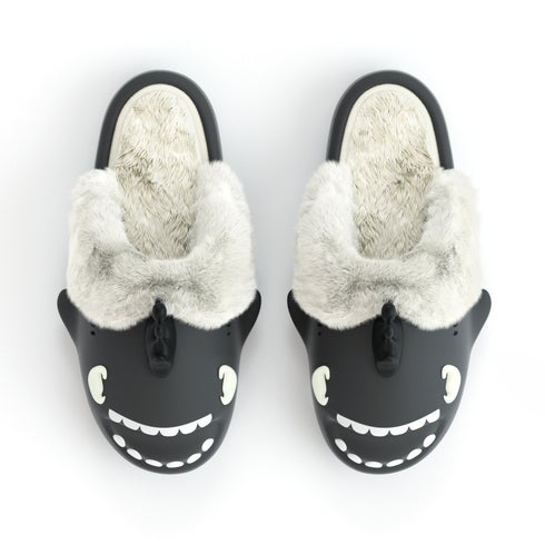 Sharkicks Pro - 冬、黒いスーツ、開かかと