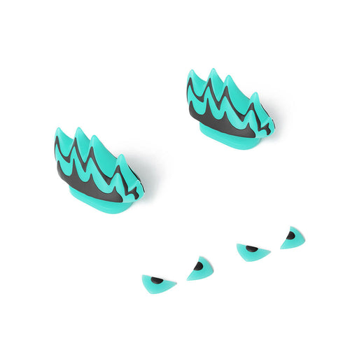 「Sharkicks Pro」用の核怪獣のヒレと目